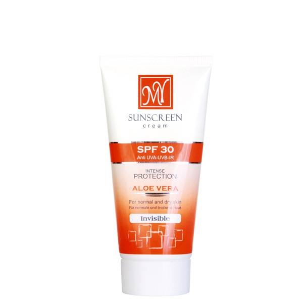 کرم ضد آفتاب فاقد رنگ spf30 مای (پوست خشک تا معمولی)