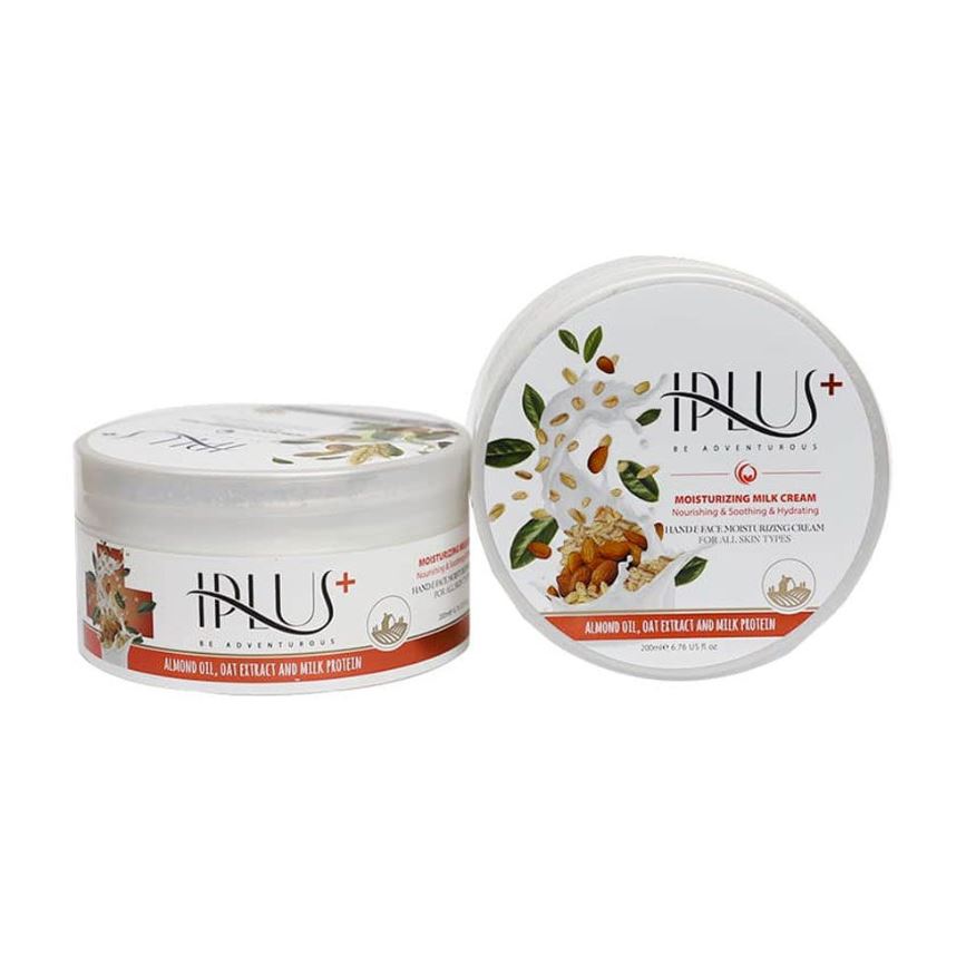 کرم کاسه ای حاوی روغن بادام و جوی دوسر 200 میل آی پلاس